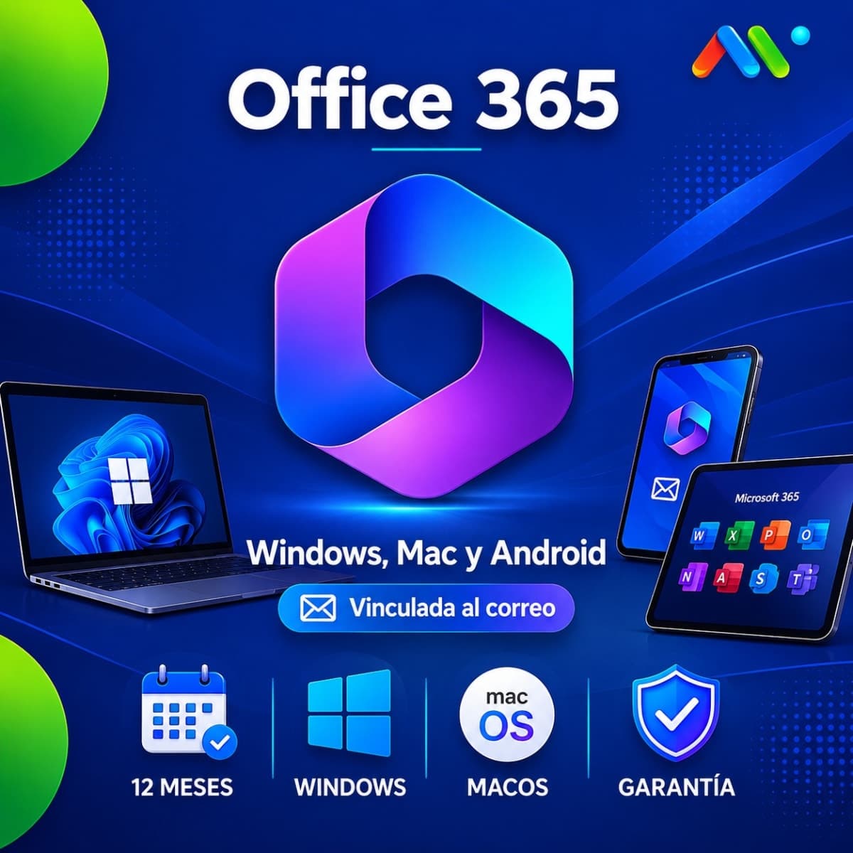 Microsoft 365 Home - 5 dispositivos 12 meses