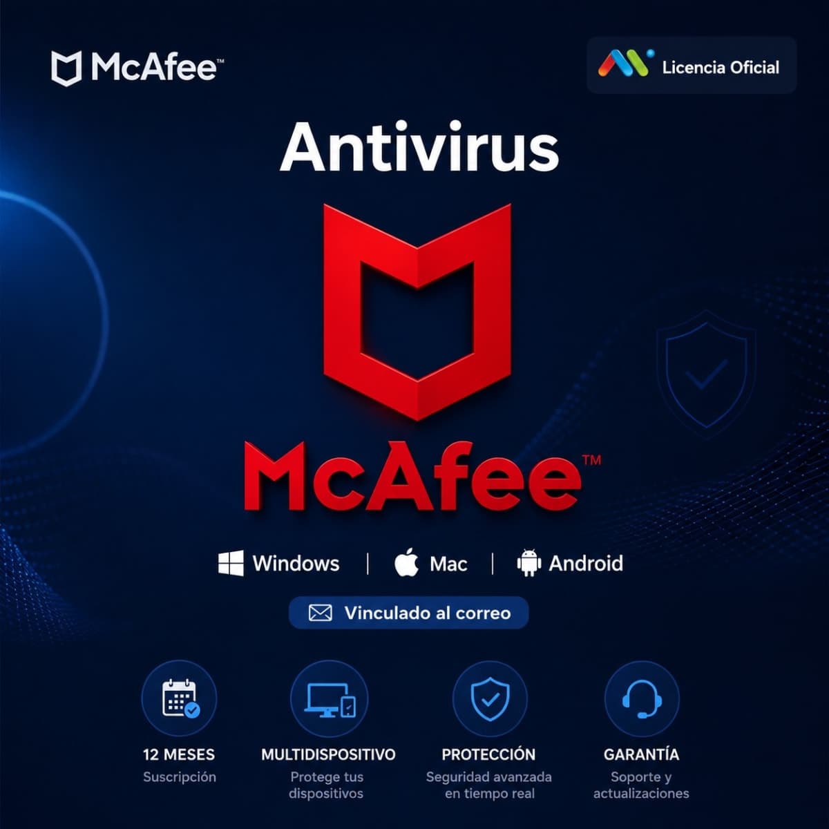 McAfee Total Protection – Licencia 1 Año 3 PC